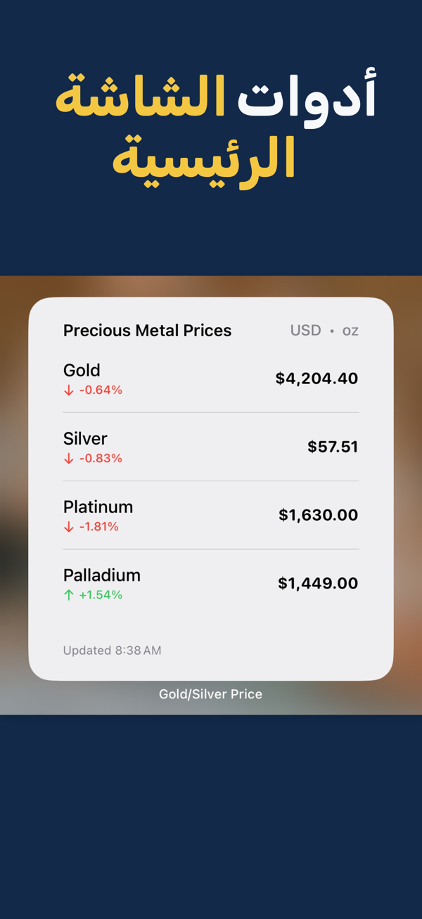 Gold & Silver Prices Live - Price alerts configuration for precious metals