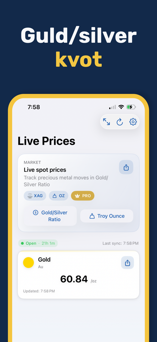 Gold & Silver Prices Live - Historical price data and trends