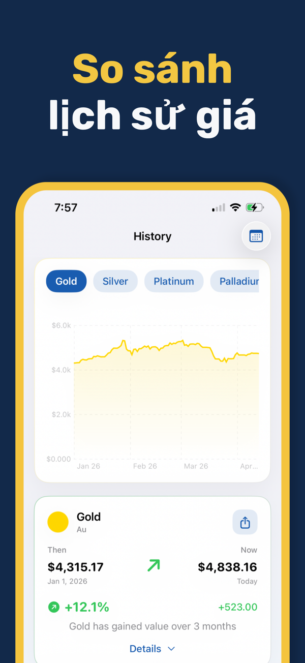 Gold & Silver Prices Live - Focus mode for distraction-free price monitoring